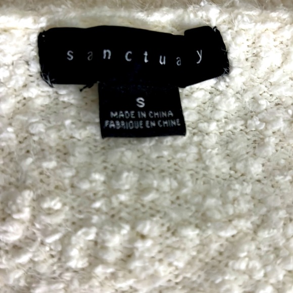 NEW Sanctuary sweater from ANTHROPOLOGY in winter ❄️ white ! - Picture 4 of 5